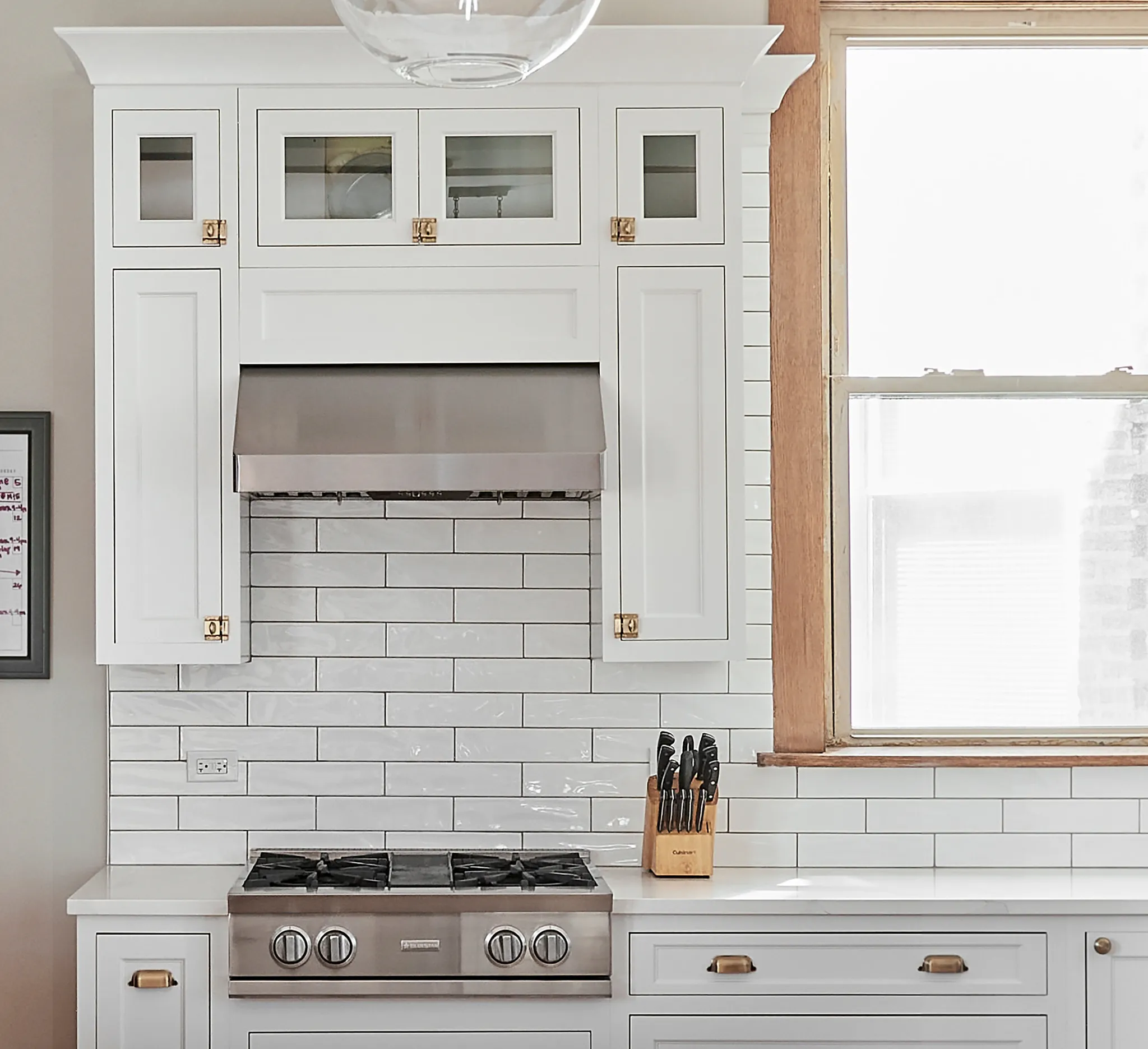 Farmhouse white cabinets