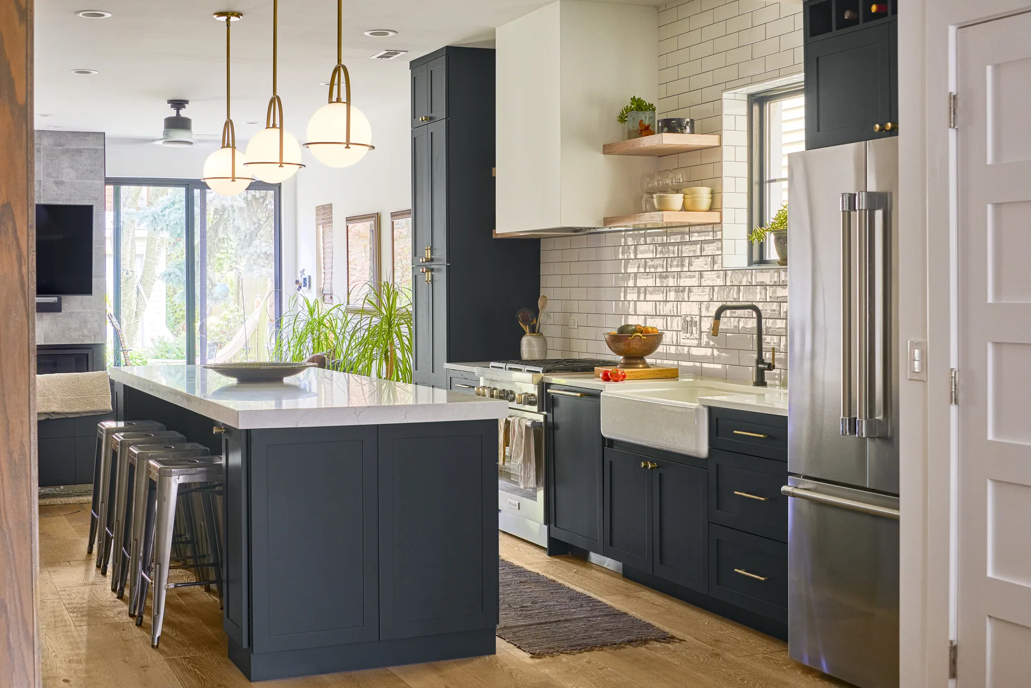 Fully renovated kitchen in single-family home