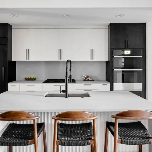 Minimalistic White Kitchen in Toronto, ON